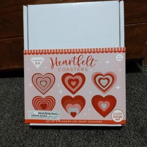 Heartfelt Coasters Diamond Art Set 6 CT